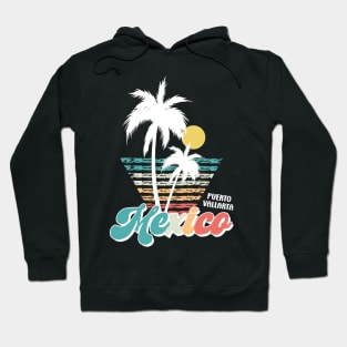 Retro Puerto Vallarta Mexico Puerto Vallarta Beach Hoodie